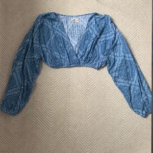 Urban Outfitters UO Cropped Long Sleeve Top